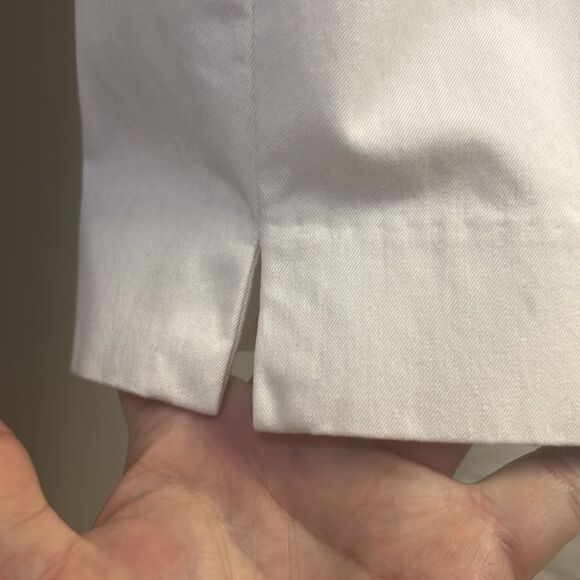 NYDJ Cream Ankle Pants with Front and Back Pleating - Picture 6 of 14